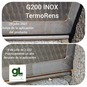 Eliminar óxido y pasivar acero inoxidable con G200 INOX